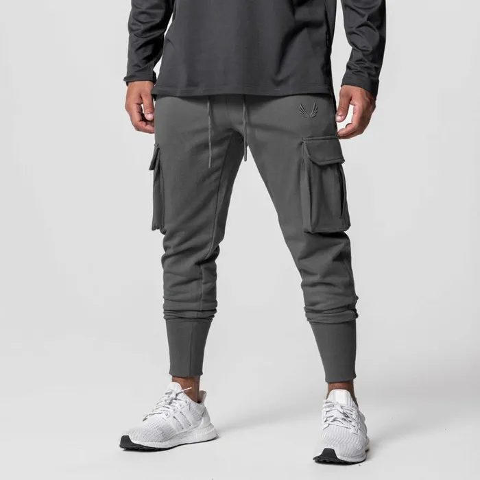 Men Joggers and Pants ASRV TechTerry Cargo High Rib Jogger Space Grey