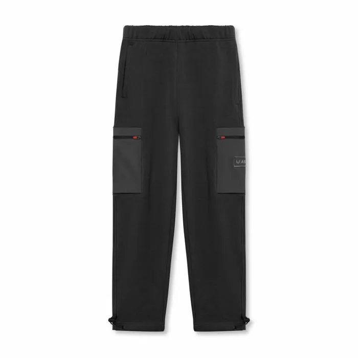 Men Joggers and Pants ASRV TechTerry Cinch Cargo Jogger Black