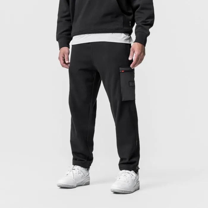 Men Joggers and Pants ASRV TechTerry Cinch Cargo Jogger Black