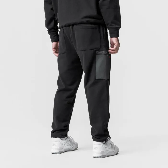Men Joggers and Pants ASRV TechTerry Cinch Cargo Jogger Black