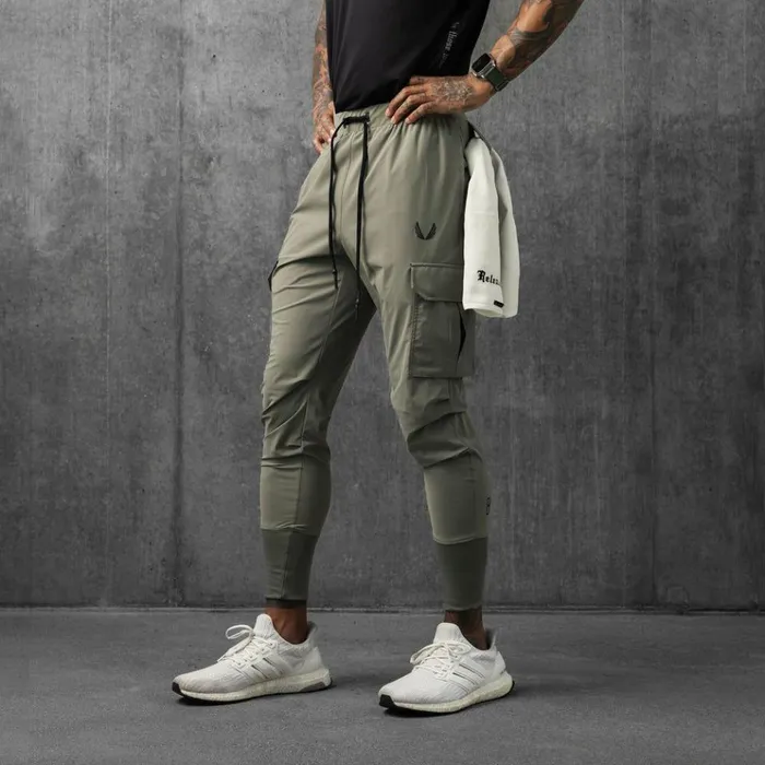 Men Joggers and Pants ASRV TetraLite Cargo High Rib Jogger Sage
