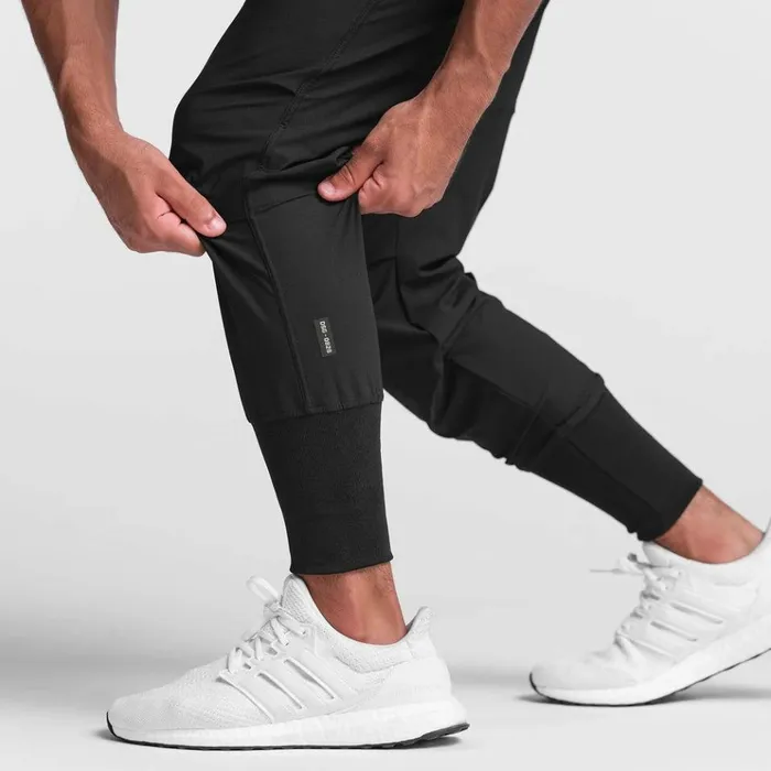 Men Joggers and Pants ASRV TetraLite High Rib Jogger Black