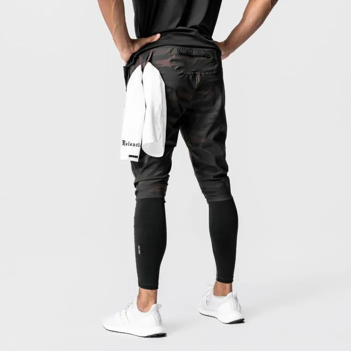Men Joggers and Pants ASRV TETRALITE Hybrid Jogger Rust Camo