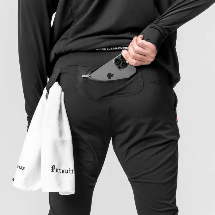 Men Joggers and Pants ASRV Thermal Hybrid Jogger Black
