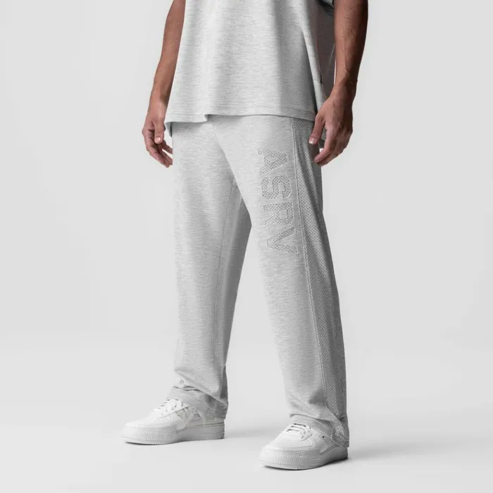 Men Joggers and Pants ASRV Waffle Knit Relaxed Sweatpant Heather Grey