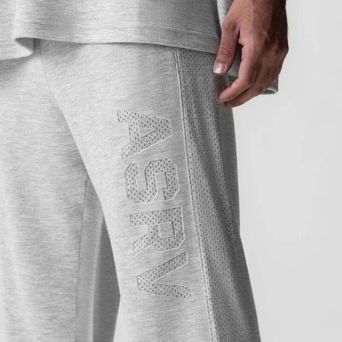 Men Joggers and Pants ASRV Waffle Knit Relaxed Sweatpant Heather Grey