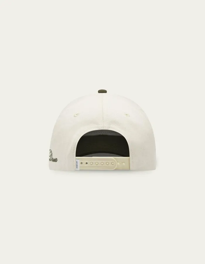 Men Les Deux CapsHats Les Deux Flower Baseball Cap 8211 IvoryOlive Night