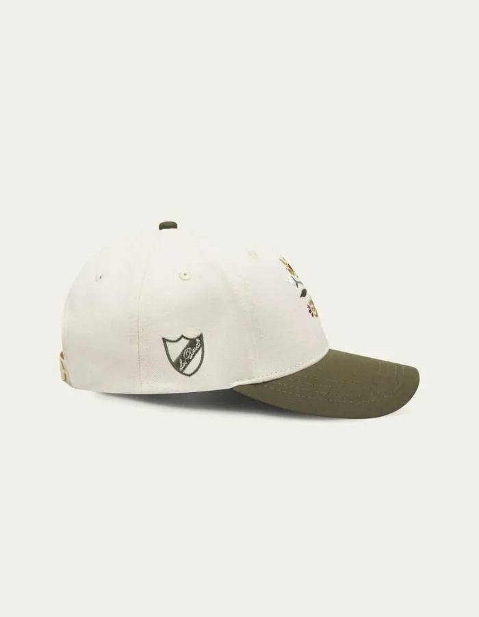 Men Les Deux CapsHats Les Deux Flower Baseball Cap 8211 IvoryOlive Night