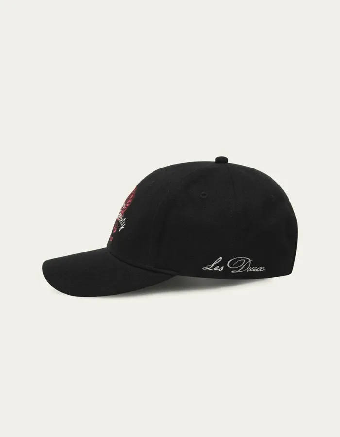 Men Les Deux CapsHats Mediterranean Baseball Cap 8211 BlackBlack