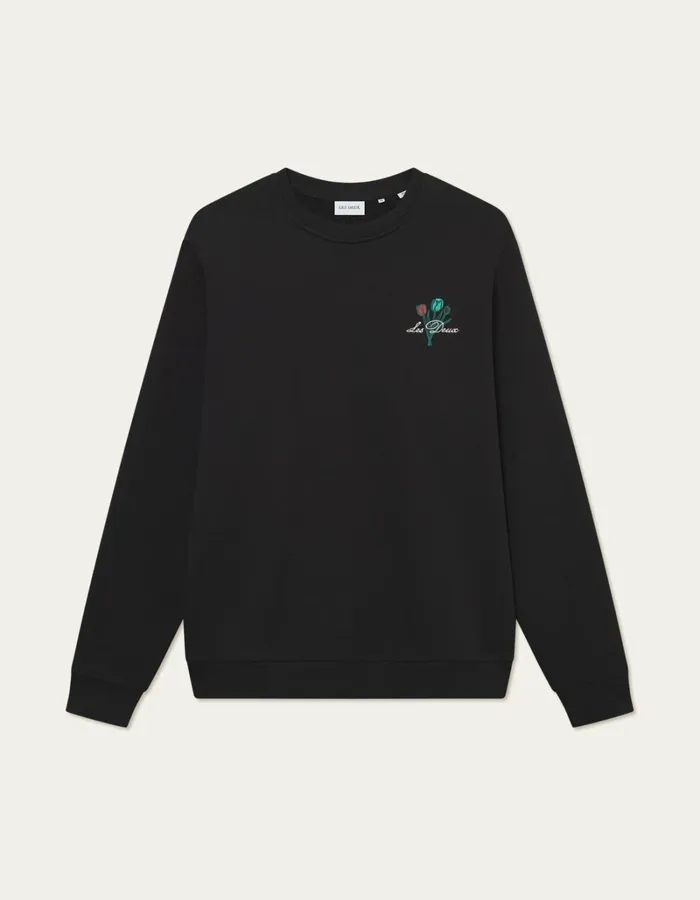 Men Les Deux HoodiesSweatshirts Bruno Caf Sweatshirt 8211 BlackBlack