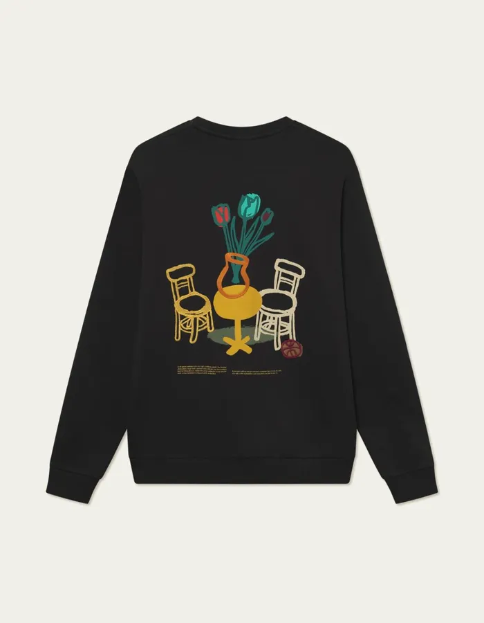 Men Les Deux HoodiesSweatshirts Bruno Caf Sweatshirt 8211 BlackBlack