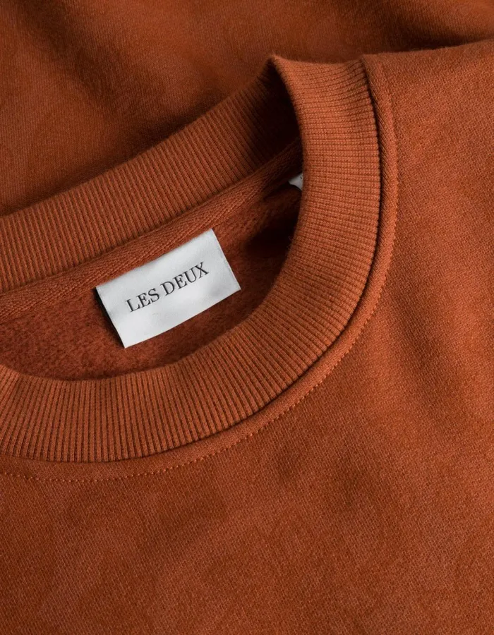 Men Les Deux HoodiesSweatshirts Clyde AOP Sweatshirt 8211 Arabian Spice