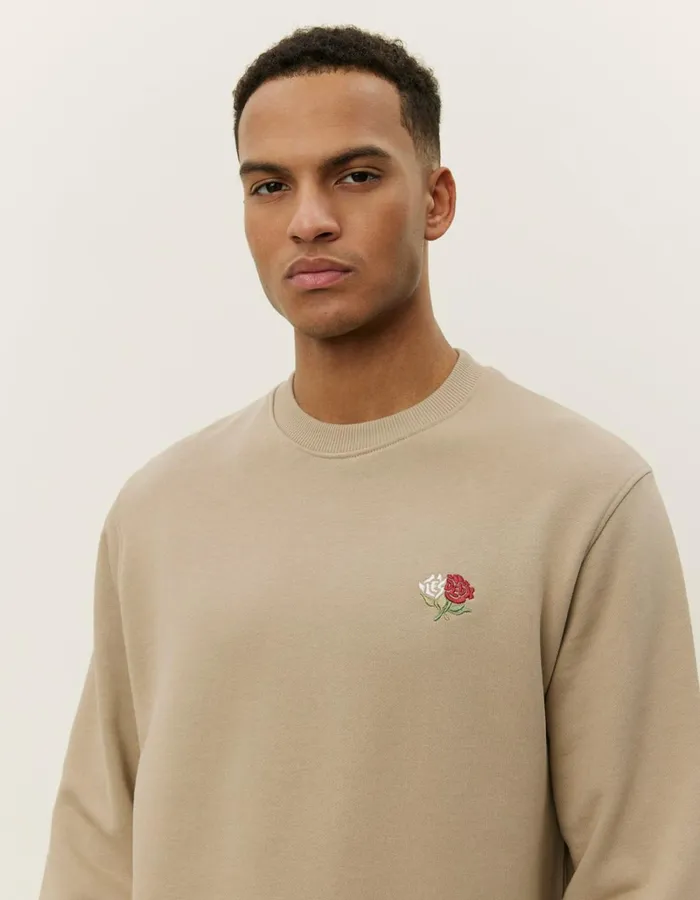 Men Les Deux HoodiesSweatshirts Clyde Sweatshirt 8211 Dark Sand