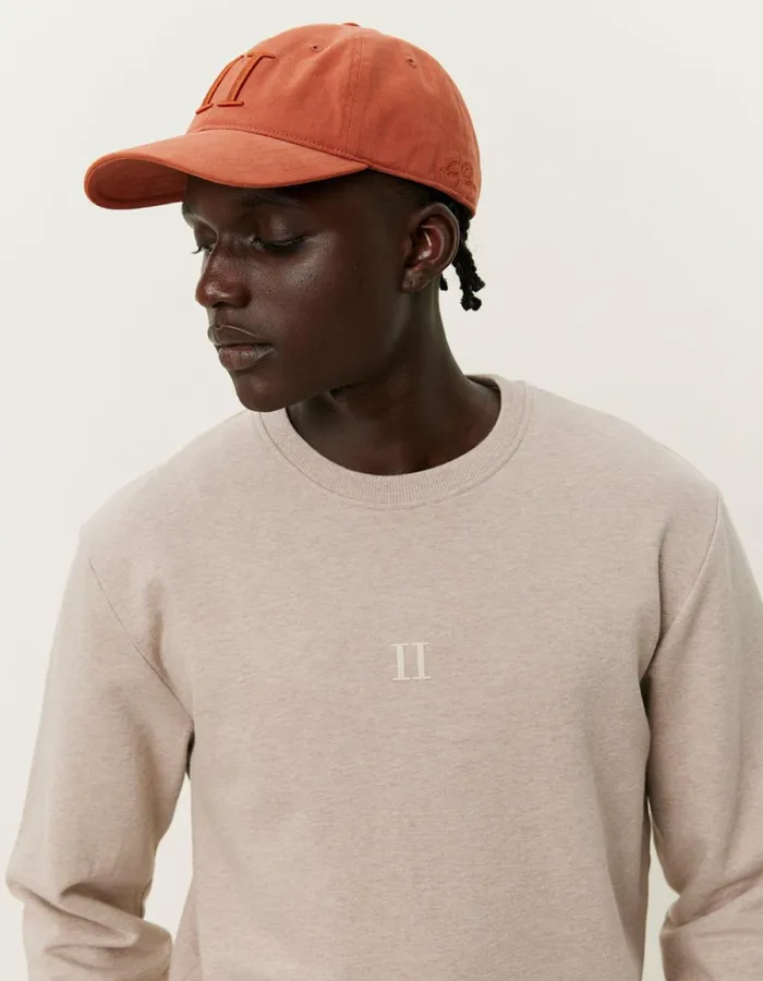 Men Les Deux HoodiesSweatshirts Mini Encore Sweatshirt 20 8211 Dark Sand MelangeIvory