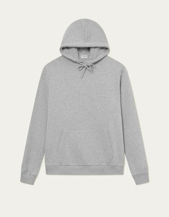 Men Les Deux HoodiesSweatshirts Norregaard Tonal Hoodie 8211 Grey Melange