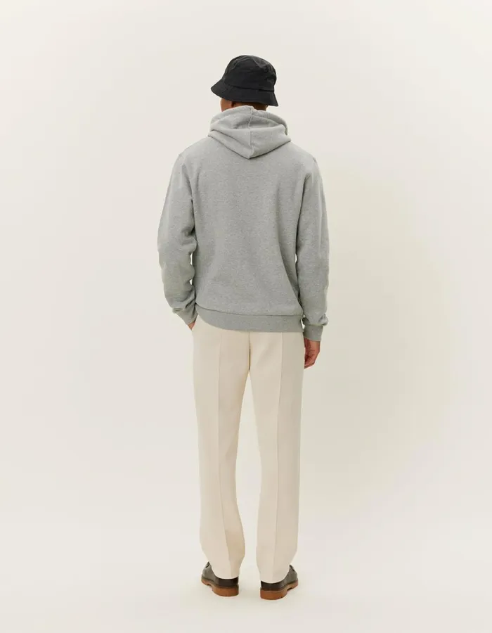 Men Les Deux HoodiesSweatshirts Norregaard Tonal Hoodie 8211 Grey Melange