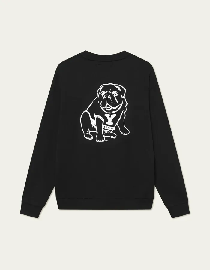 Men Les Deux HoodiesSweatshirts Yale Bulldog Sweatshirt 8211 BlackBlack