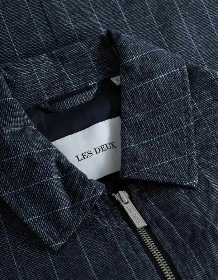 Men Les Deux JacketsCoats Constantin Coach Jacket 8211 Dark NavyIvory