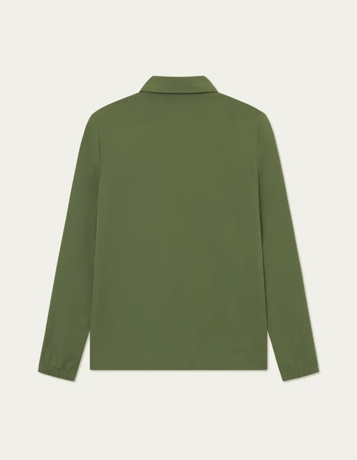 Men Les Deux JacketsCoats Idris Coach Jacket 8211 Chive Green