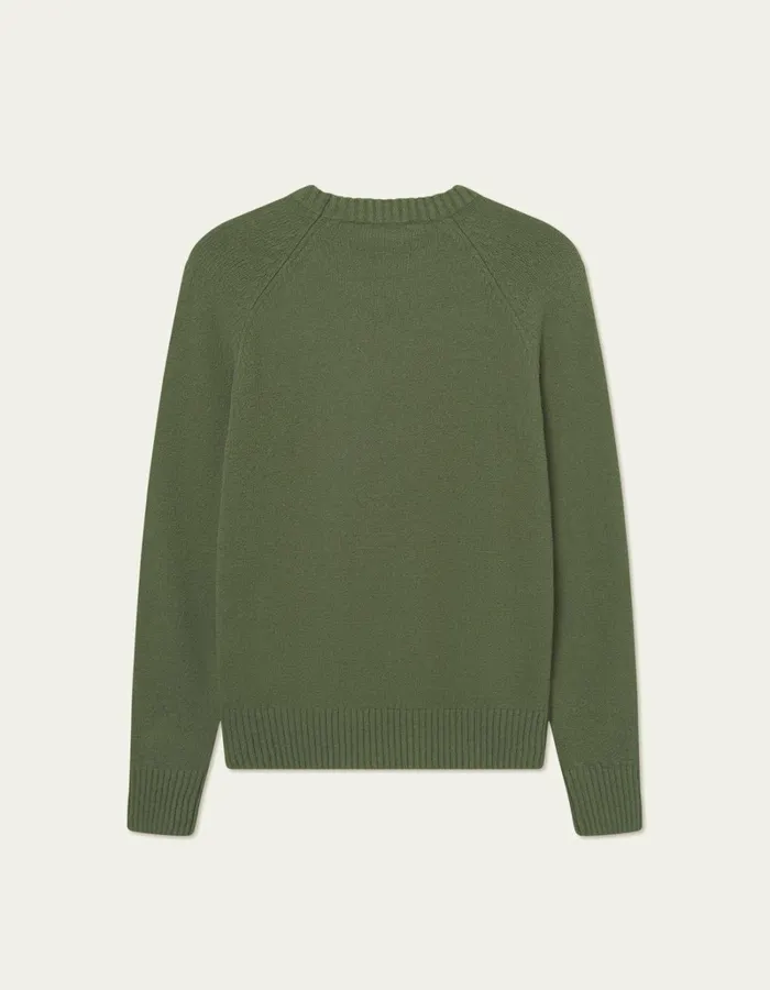 Men Les Deux Knitwear Brad Roundneck Knit 8211 Chive Green