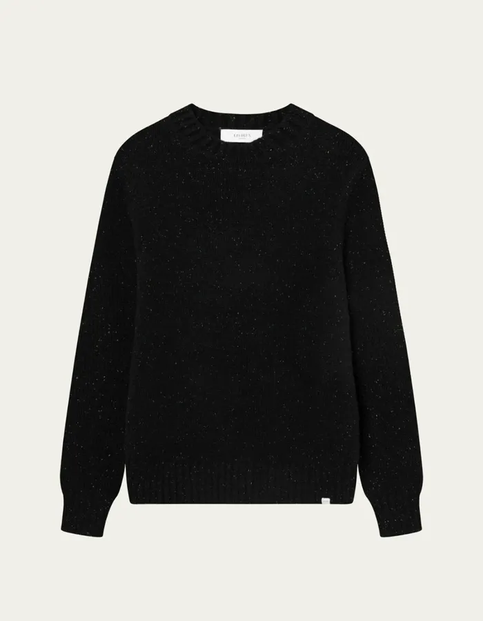 Men Les Deux Knitwear Gary Fleck Wool Roundneck 8211 BlackBlack