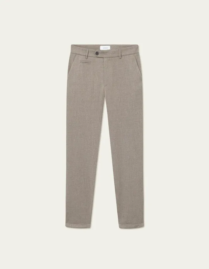 Men Les Deux Pants Como Structure Suit Pants 8211 Light Desert SandCoffee Brown