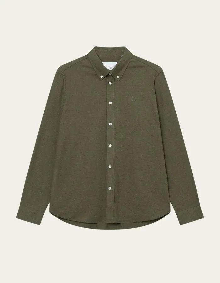 Men Les Deux ShirtsOvershirts Desert Reg Shirt 8211 Olive Night Melange