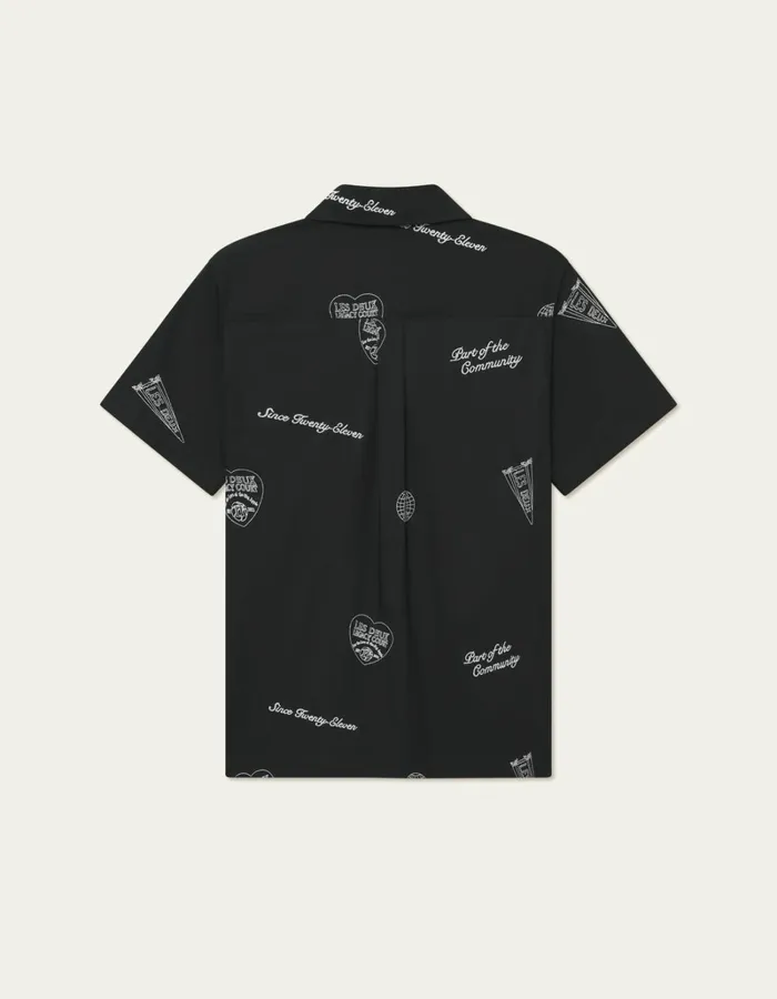 Men Les Deux ShirtsOvershirts Hendrix AOE SS Shirt 8211 BlackIvory