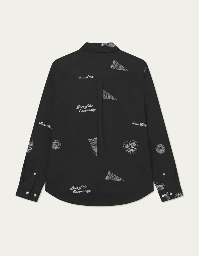 Men Les Deux ShirtsOvershirts Kalen AOE Shirt 8211 BlackIvory