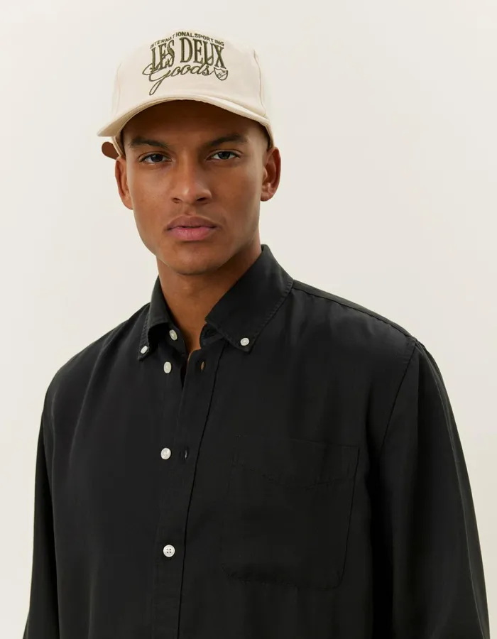 Men Les Deux ShirtsOvershirts Kent Tencel Shirt 8211 BlackBlack