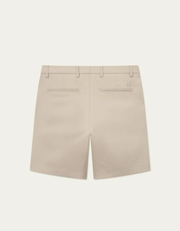 Men Les Deux Shorts Como Reg Herringbone Shorts 8211 Dark SandLight Sand