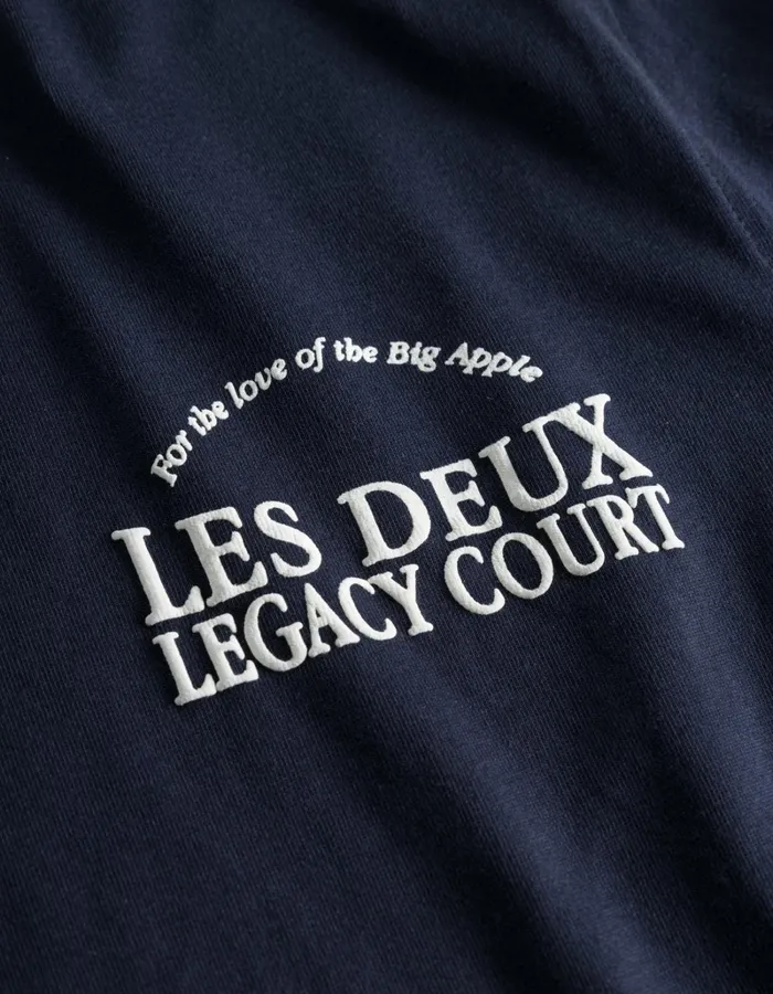 Men Les Deux Tshirts Legacy Court TShirt 8211 Dark Navy