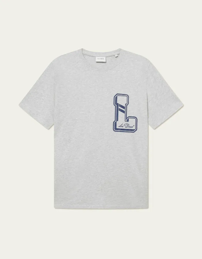 Men Les Deux Tshirts Libert TShirt 8211 Snow Melange