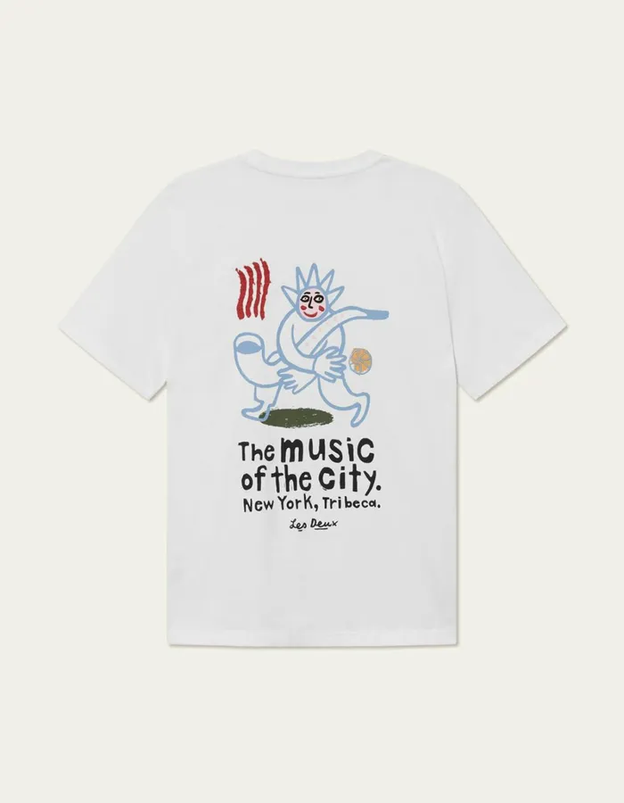 Men Les Deux Tshirts Luca TShirt 8211 WhiteWhite