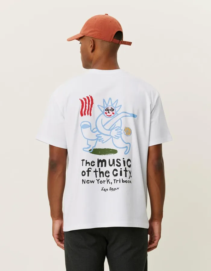 Men Les Deux Tshirts Luca TShirt 8211 WhiteWhite