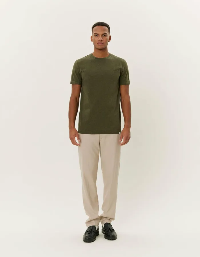 Men Les Deux Tshirts Norregaard Tonal TShirt 8211 Forest Green Melange