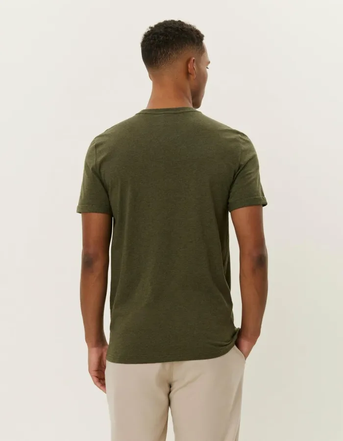 Men Les Deux Tshirts Norregaard Tonal TShirt 8211 Forest Green Melange
