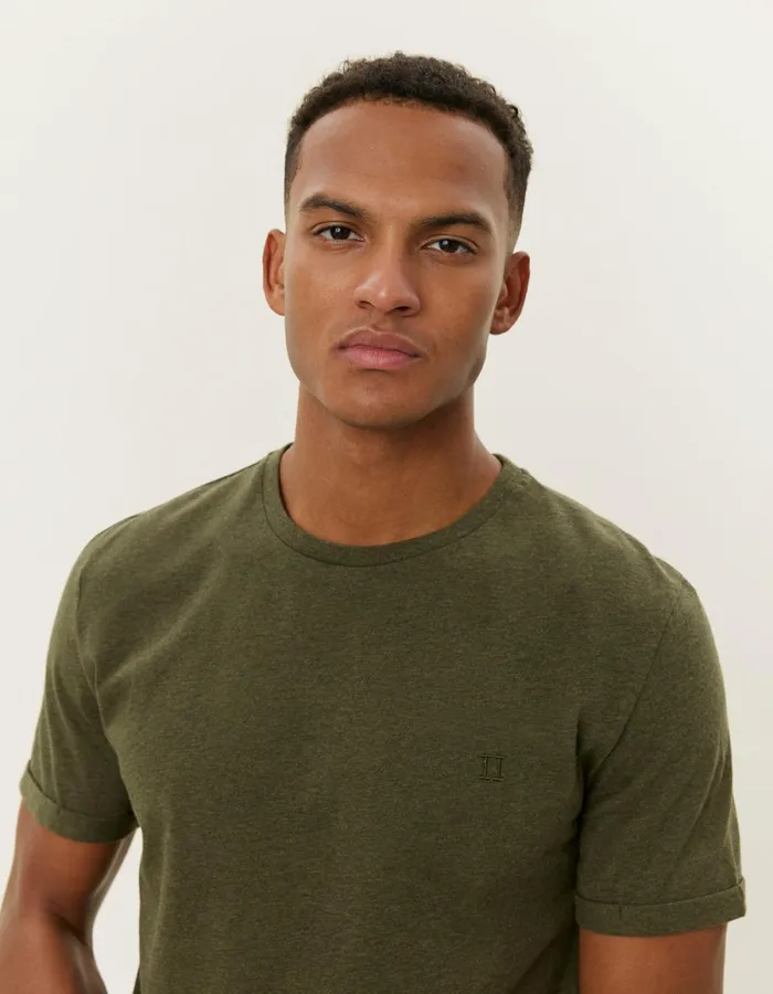 Men Les Deux Tshirts Norregaard Tonal TShirt 8211 Forest Green Melange
