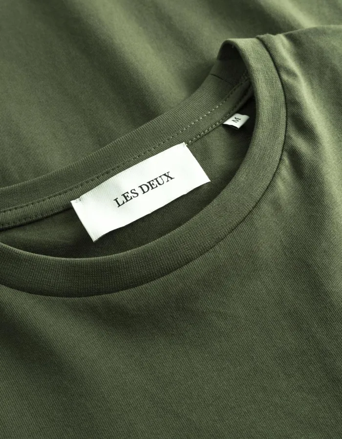 Men Les Deux Tshirts Norregaard Tonal TShirt 8211 Olive Night