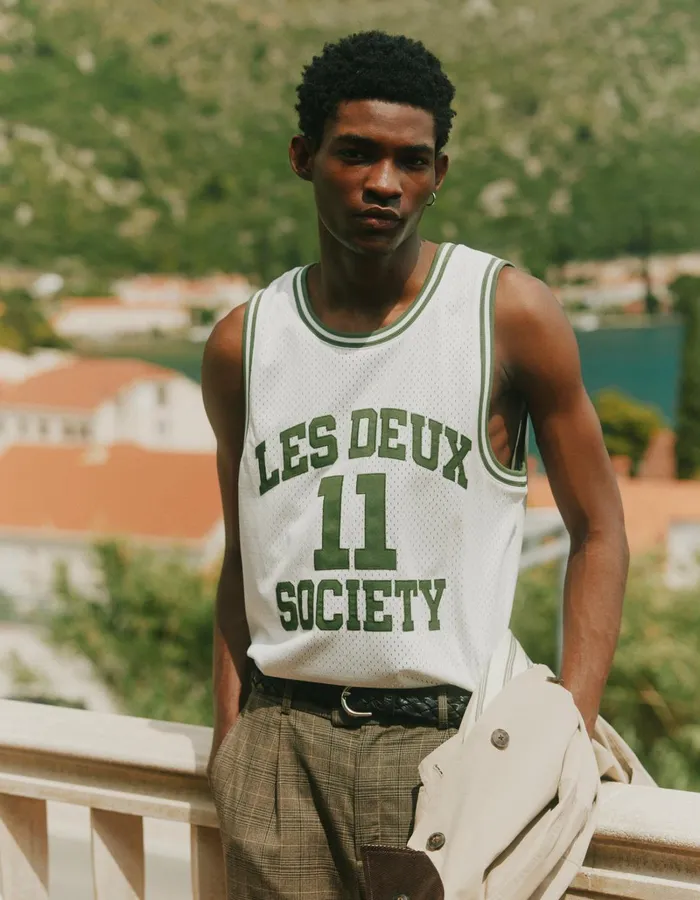 Men Les Deux Tshirts Silas Mesh Tank Top 8211 Light Ivory
