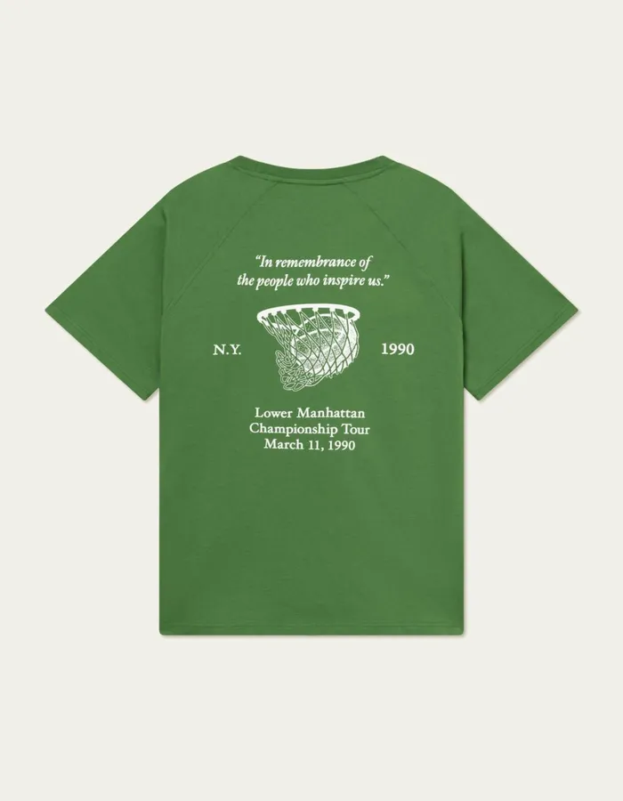 Men Les Deux Tshirts Tournament TShirt 8211 Vintage GreenWhite