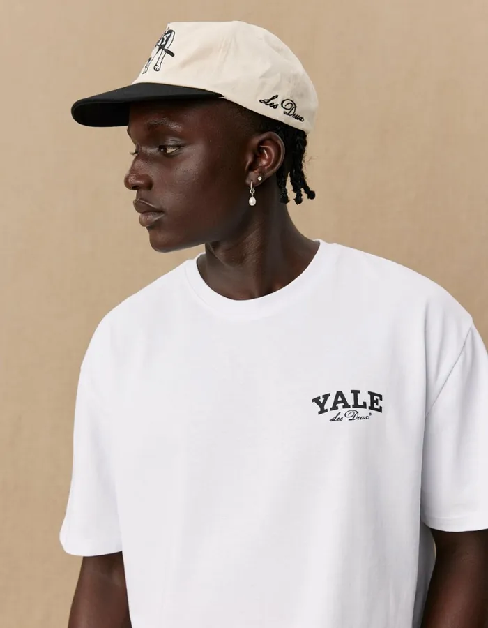 Men Les Deux Tshirts Yale Bulldog TShirt 8211 WhiteWhite
