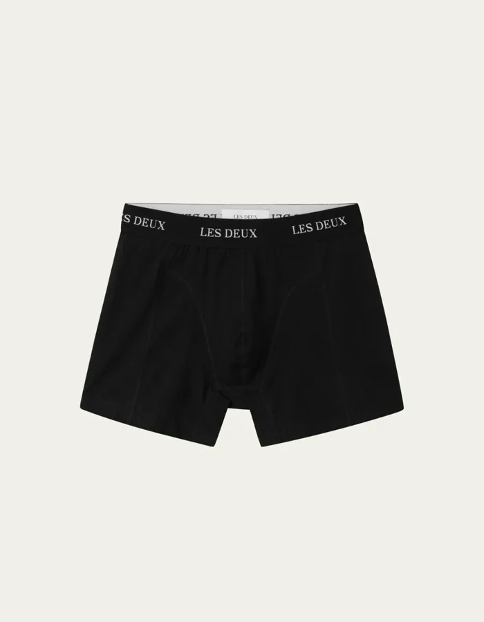 Men Les Deux Underwear Warren 2Pack Boxers 8211 BlackBlack