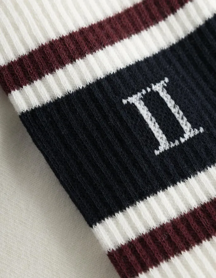 Men Les Deux Underwear William Stripe 2Pack Socks 8211 Off WhiteDark Navy Men Les Deux Underwear William Stripe 2Pack Socks 8211 Off WhiteDark Navy