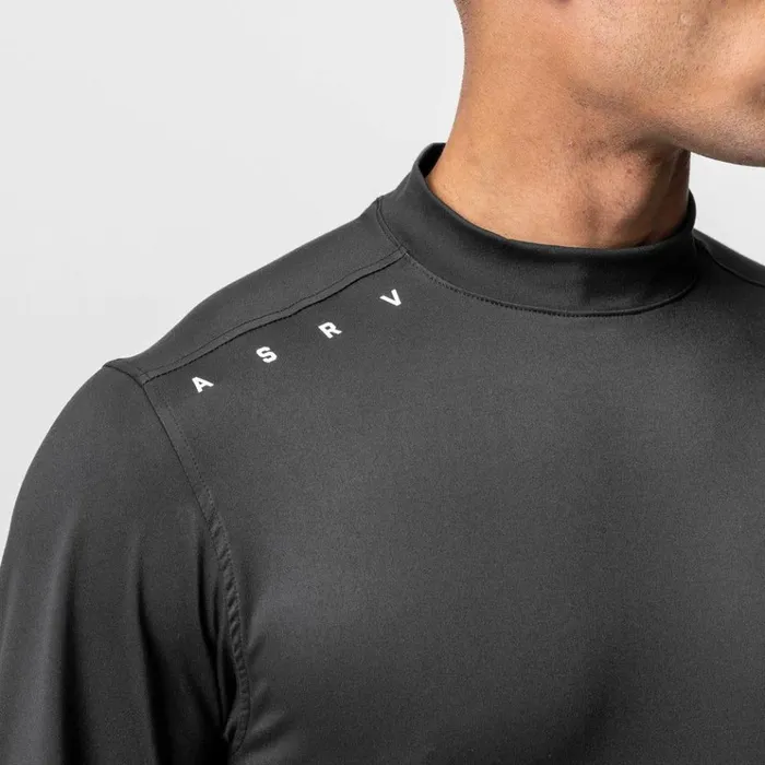 Men Long Sleeves ASRV Core Mock Neck Long Sleeve Black