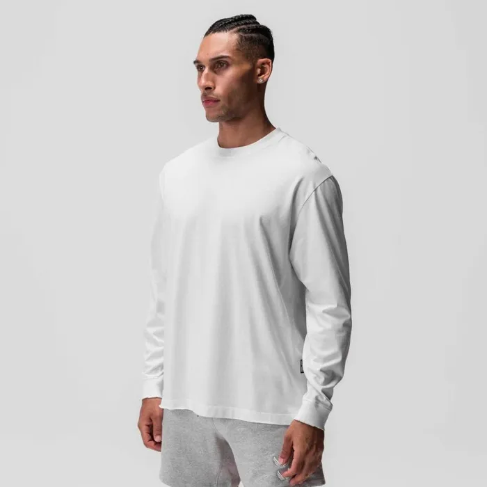 Men Long Sleeves ASRV Tech Essential Relaxed Long Sleeve White