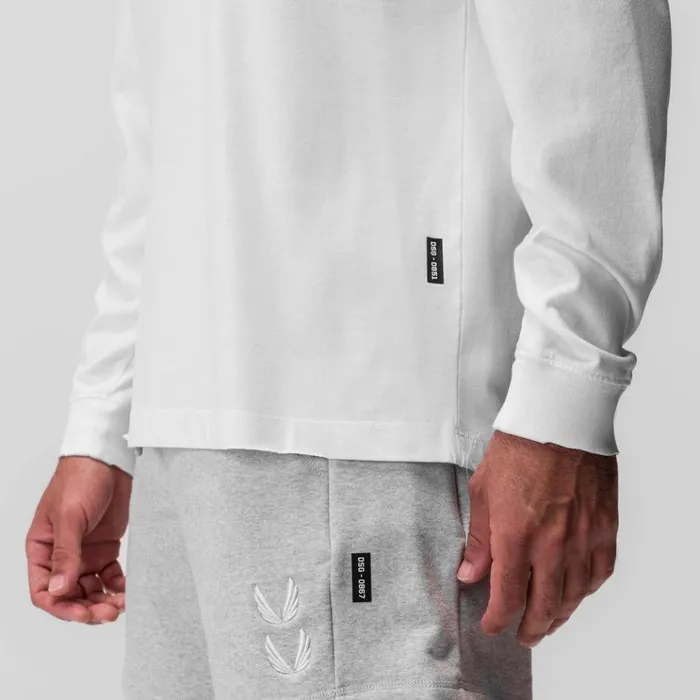 Men Long Sleeves ASRV Tech Essential Relaxed Long Sleeve White