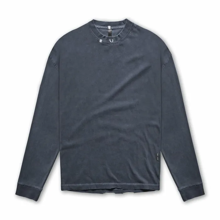 Men Long Sleeves ASRV Technical Essentials Relaxed Long Sleeve Faded Navy
