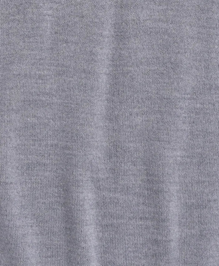 Men Merino Wool HalfZip Vest Light Grey Brooks Brothers Sweaters