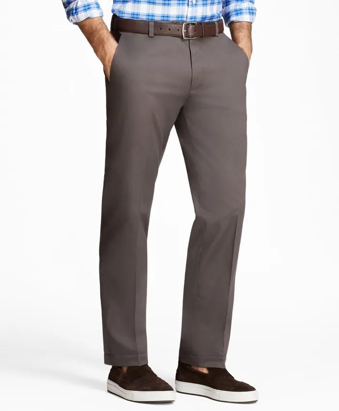 Men Milano SlimFit Stretch Advantage Chino Pants Grey Brooks Brothers Chinos and Casual Pants Men Milano SlimFit Stretch Advantage Chino Pants Grey Brooks Brothers Chinos and Casual Pants